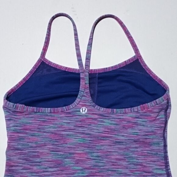 Lululemon Power Y Racerback Tank Top-Size 4-Yoga-Light Support-Wicking-Stretch - Picture 5 of 8